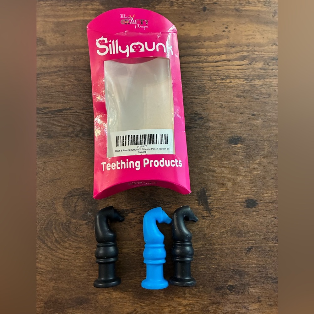 SillyMunk Sensory Silicone Chewable Pencil Toppers